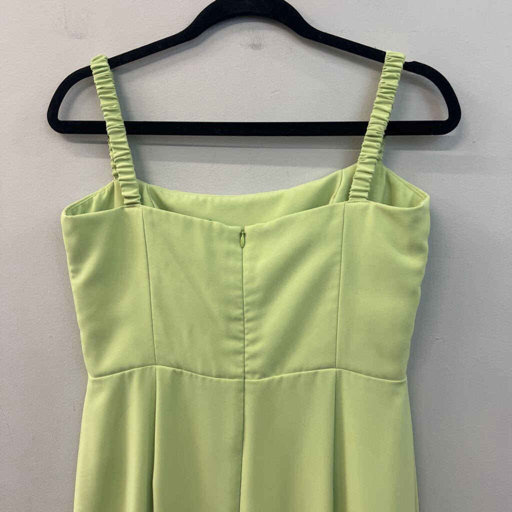 Amanda Uprichard Green Mileena Midi Dress Large
