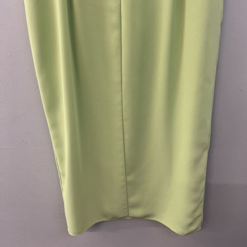 Amanda Uprichard Green Mileena Midi Dress Large