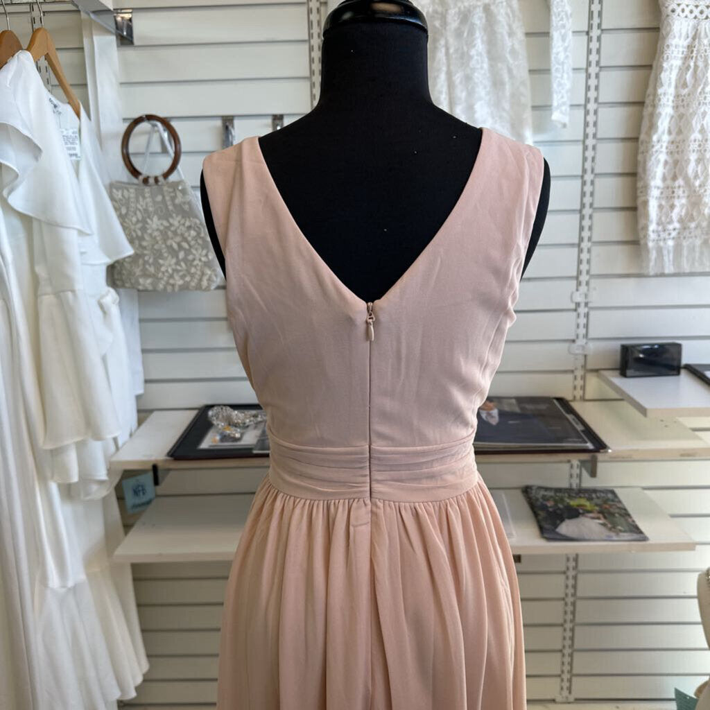 Lulus V-Neck Chiffon Bridesmaid Dress Large