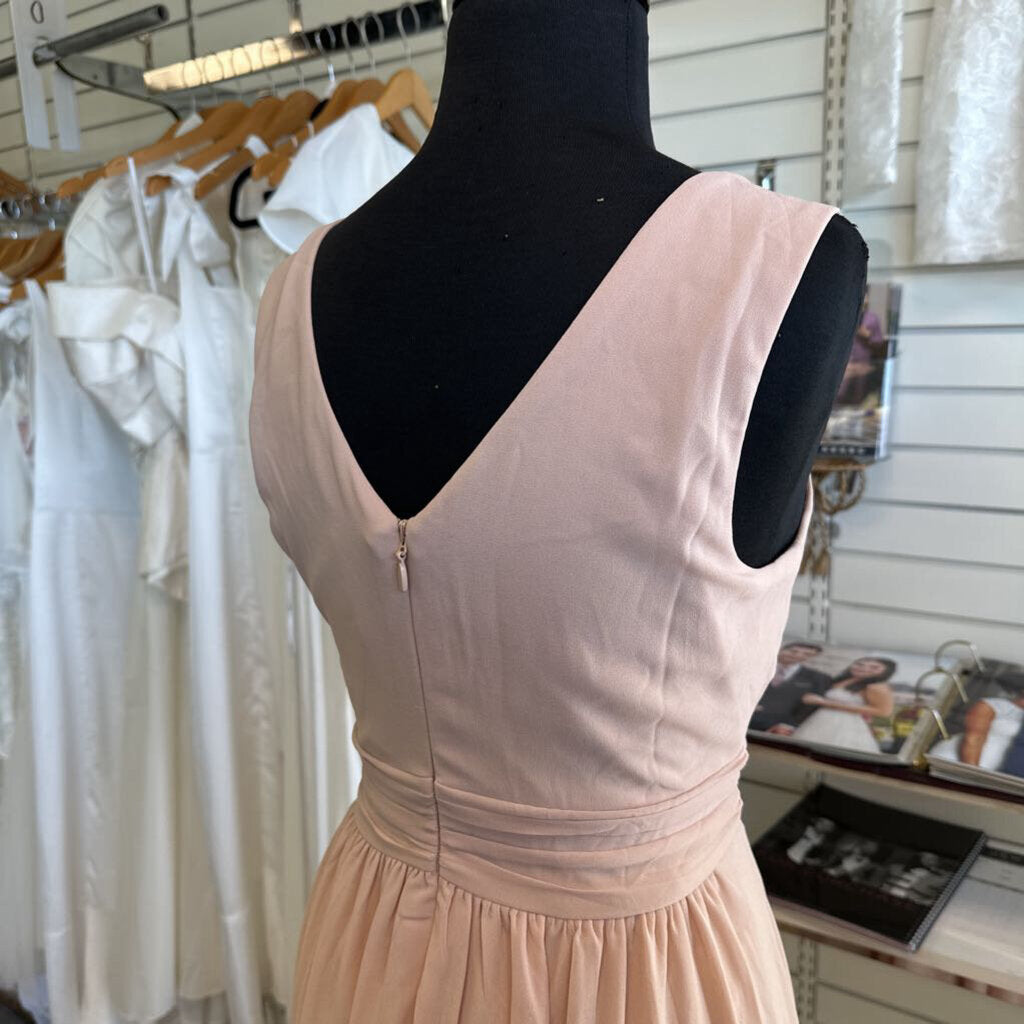 Lulus V-Neck Chiffon Bridesmaid Dress Large