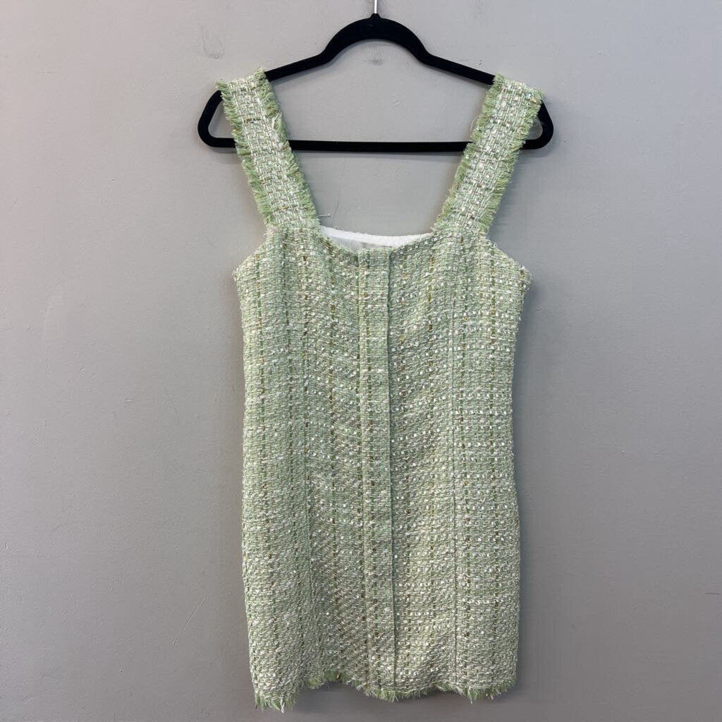 House of Harlow Green Tweed Dress Small