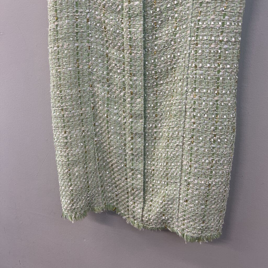 House of Harlow Green Tweed Dress Small