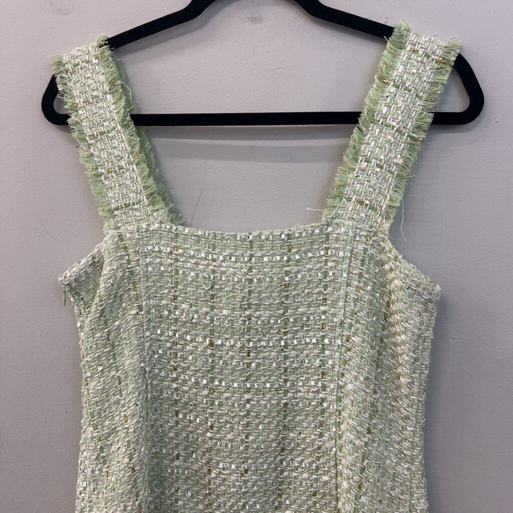 House of Harlow Green Tweed Dress Small