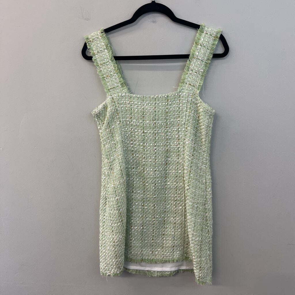 House of Harlow Green Tweed Dress Small