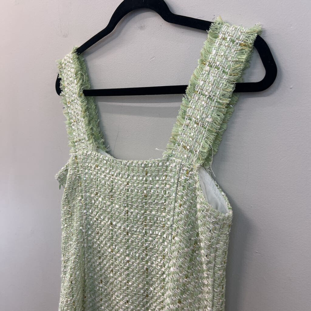 House of Harlow Green Tweed Dress Small