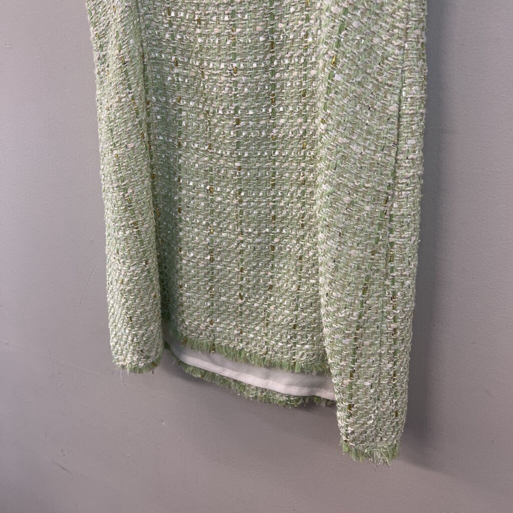 House of Harlow Green Tweed Dress Small