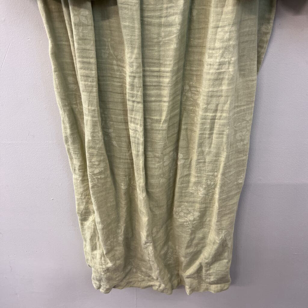 J Jill Green 100% Linen Maxi Dress and Jacket Set Large