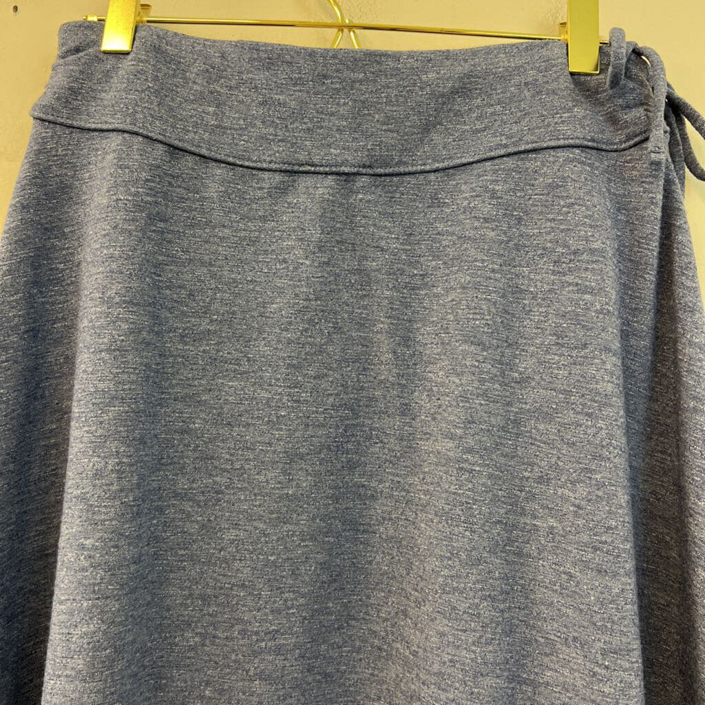 Talbots Blue Ruched Side Skirt Small