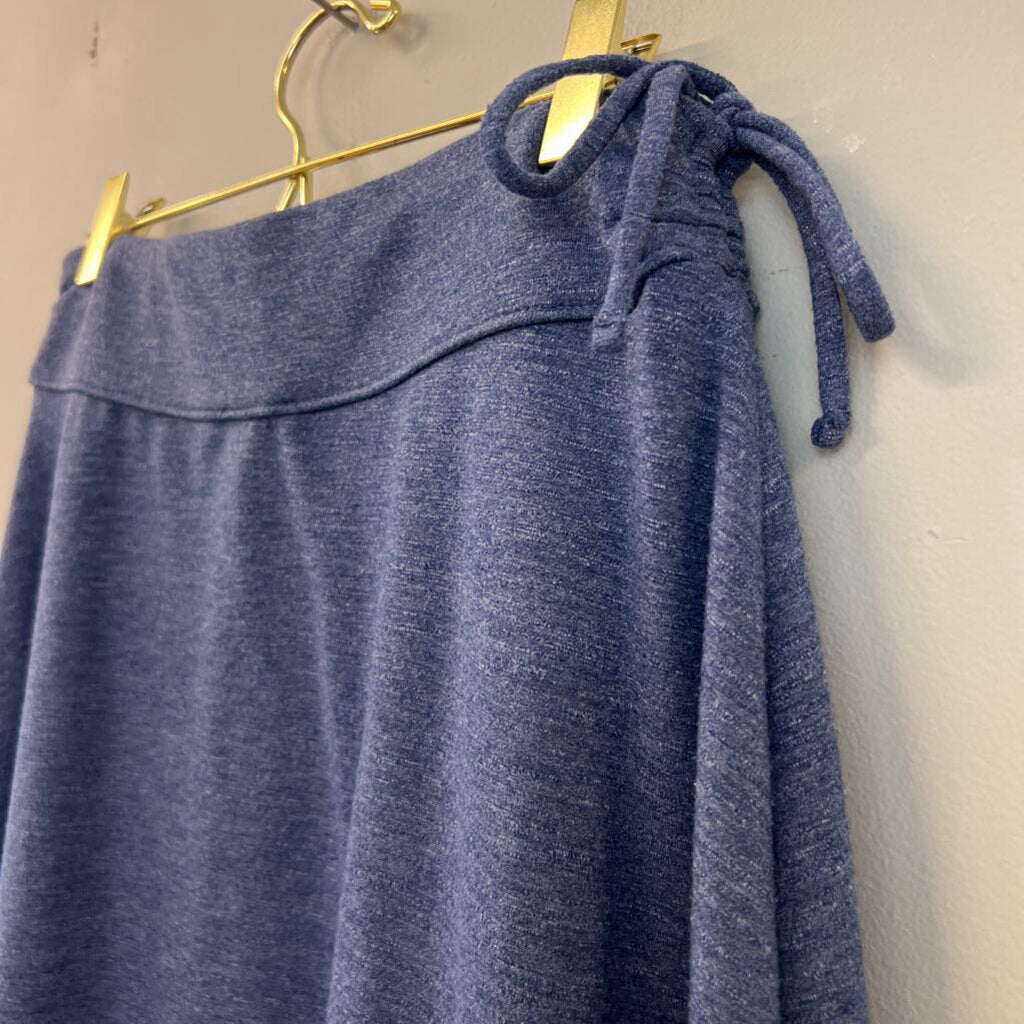 Talbots Blue Ruched Side Skirt Small