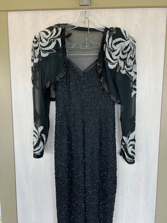 Vintage Beaded Two Piece Jumpsuit Small