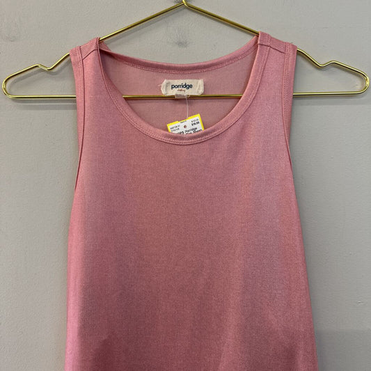 Porridge Pink Sheen Tank Top Medium