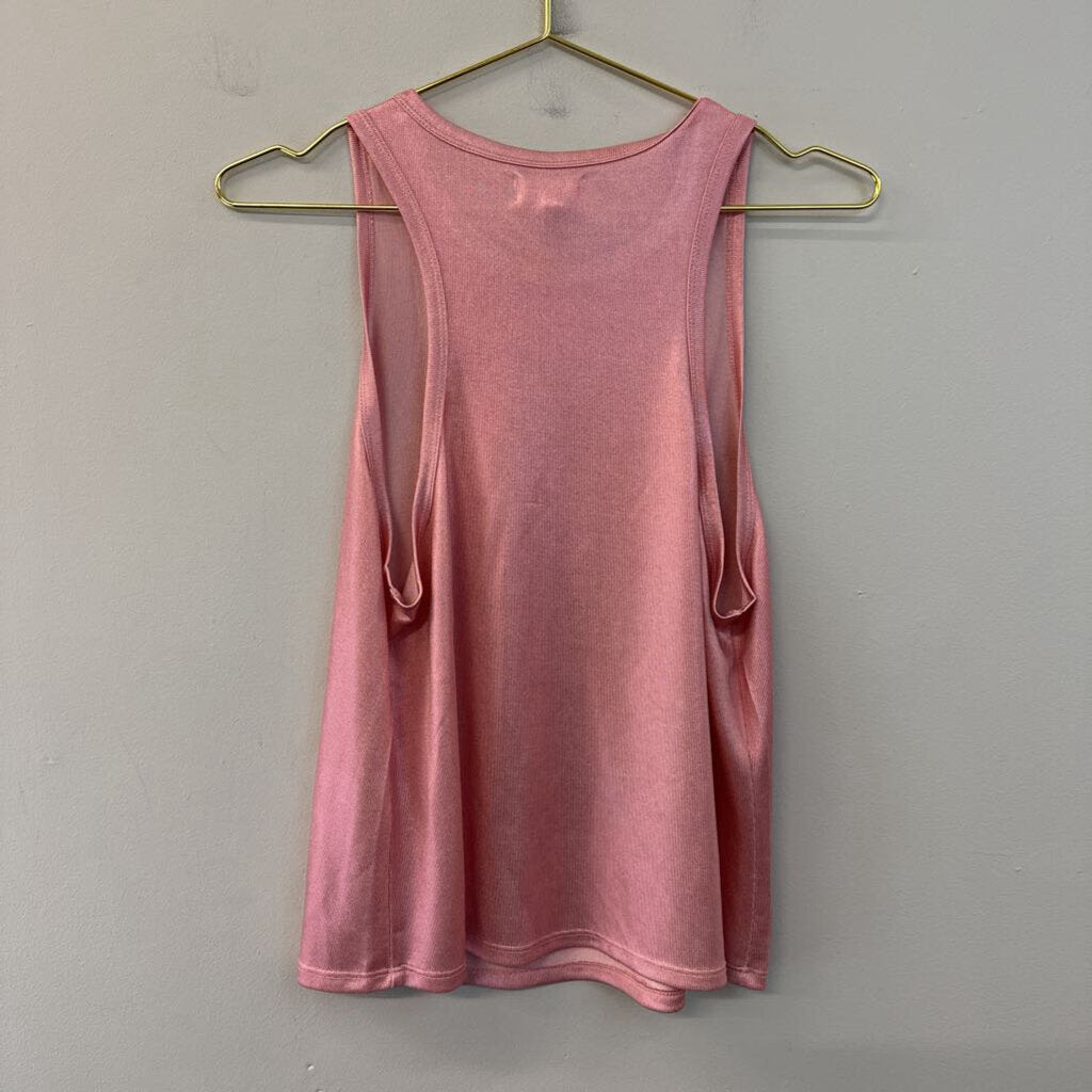 Porridge Pink Sheen Tank Top Medium
