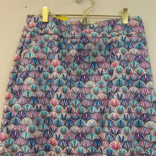 Talbots Blue/Pink Printed Multi Skirt 10P