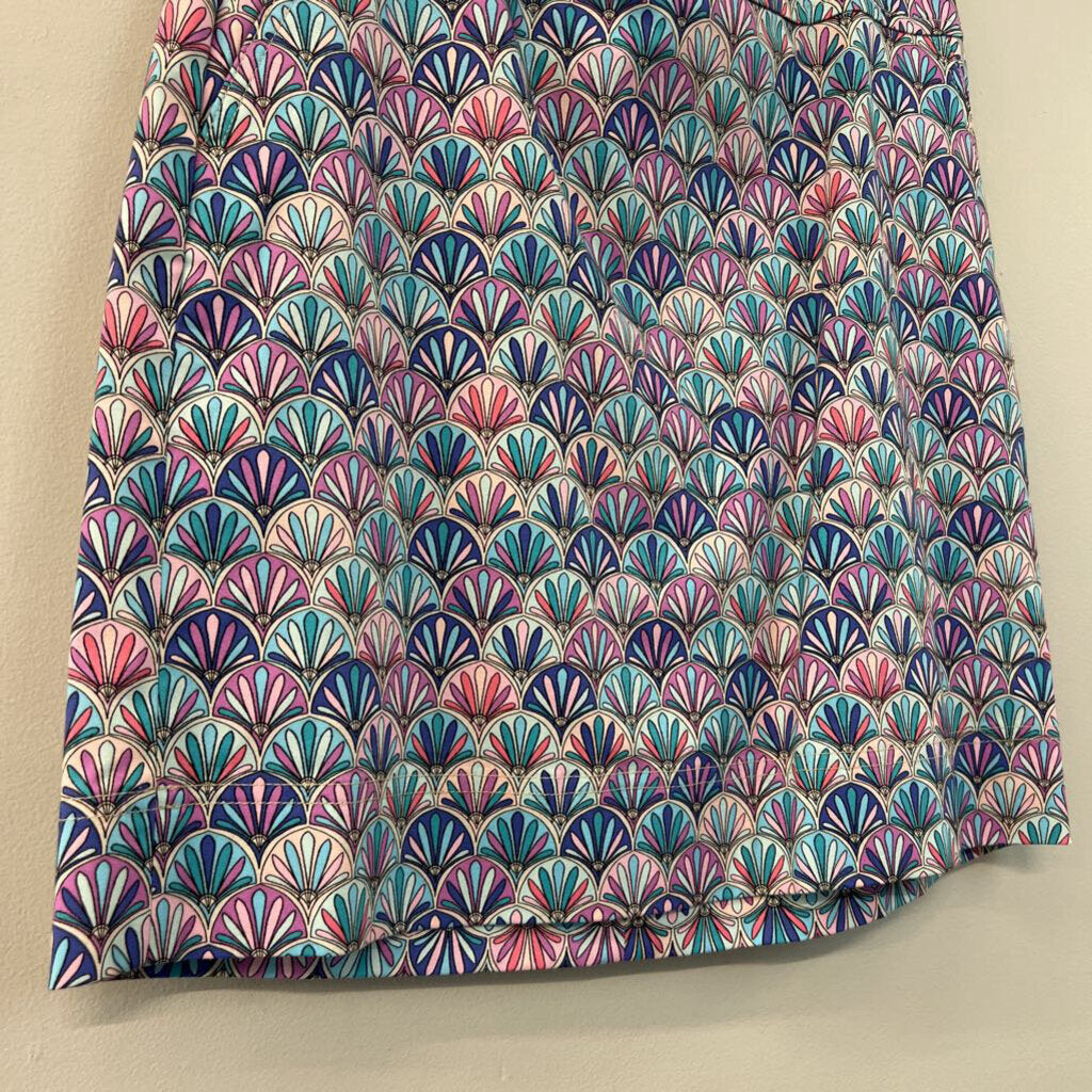 Talbots Blue/Pink Printed Multi Skirt 10P