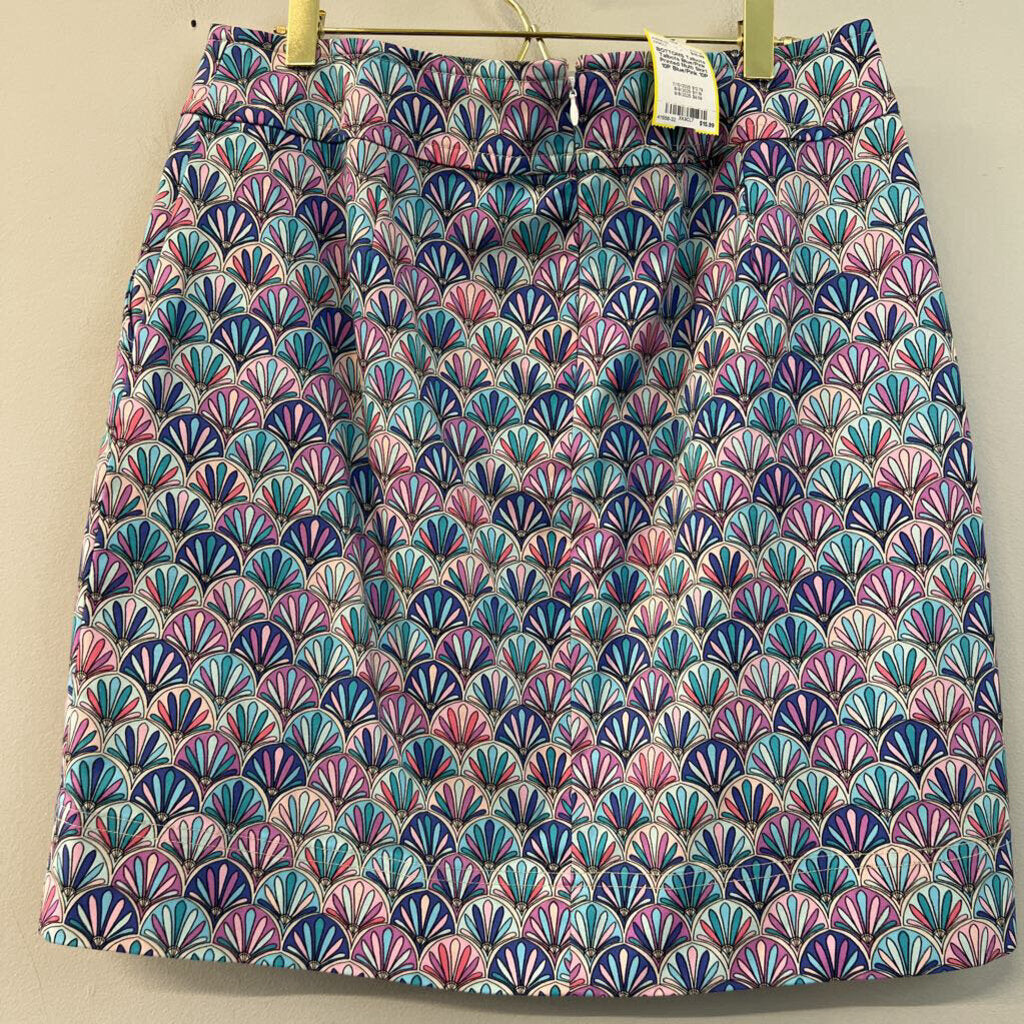 Talbots Blue/Pink Printed Multi Skirt 10P