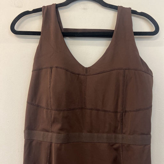 Fabletics Brown Low Back Athletic Jumpsuit Large
