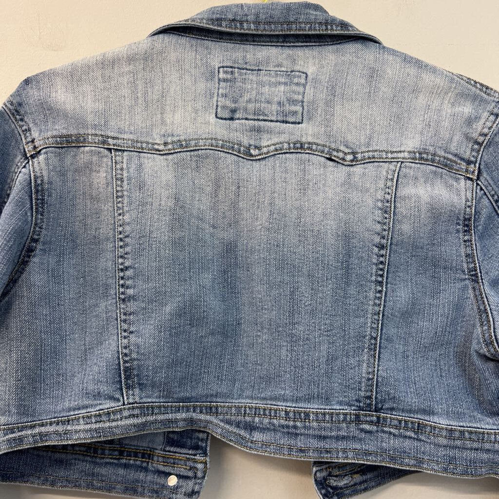 Star Jeans Medium Wash Cropped Denim Jacket Medium