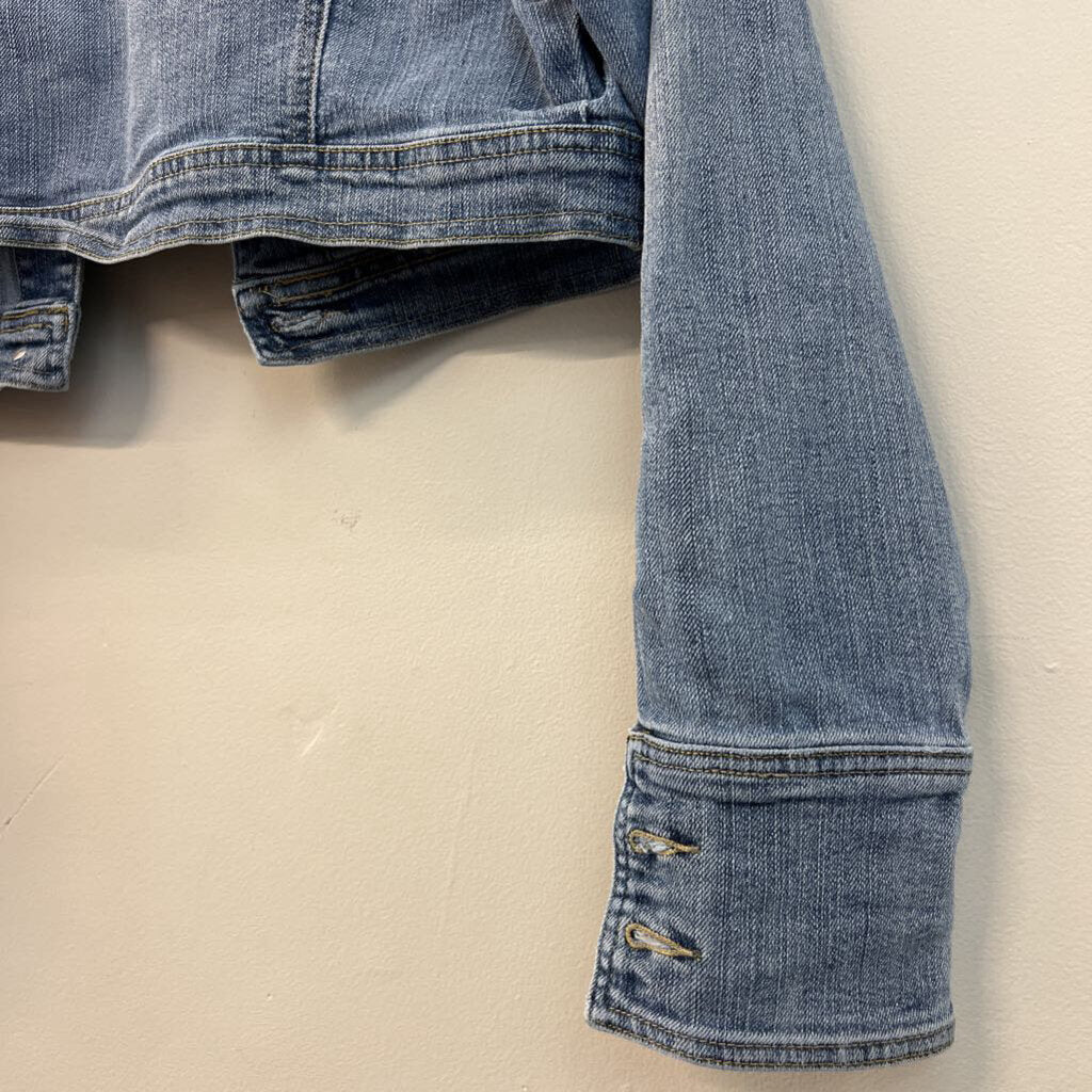 Star Jeans Medium Wash Cropped Denim Jacket Medium