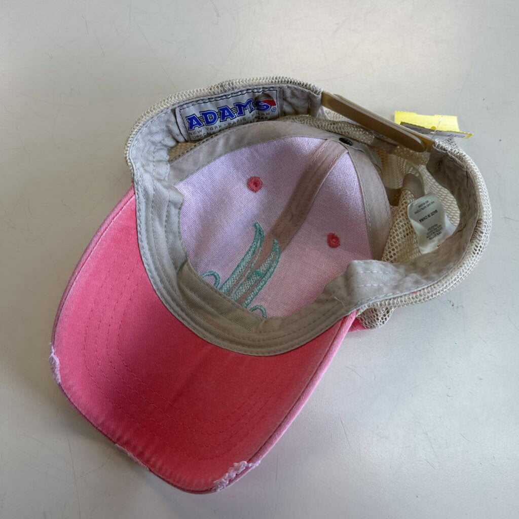 Adams Pink Letter M Baseball Hat