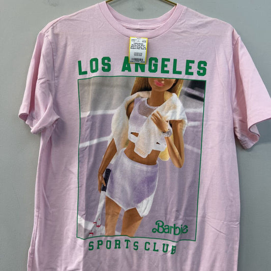 Barbie Pink Short Sleeve Graphic Tee Medium