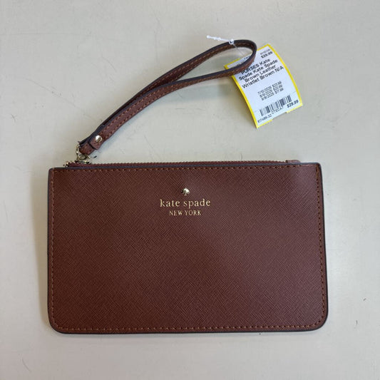 Kate Spade Brown Leather Wristlet