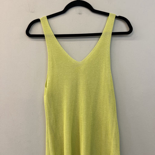 Double Zero Lime Green Knit Tank Large