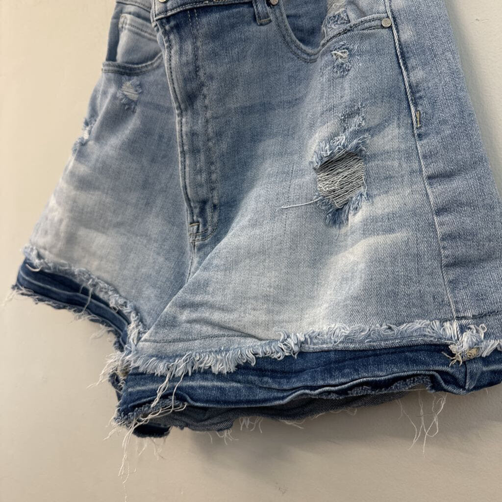 Risen Distressed Denim Shorts 1XL