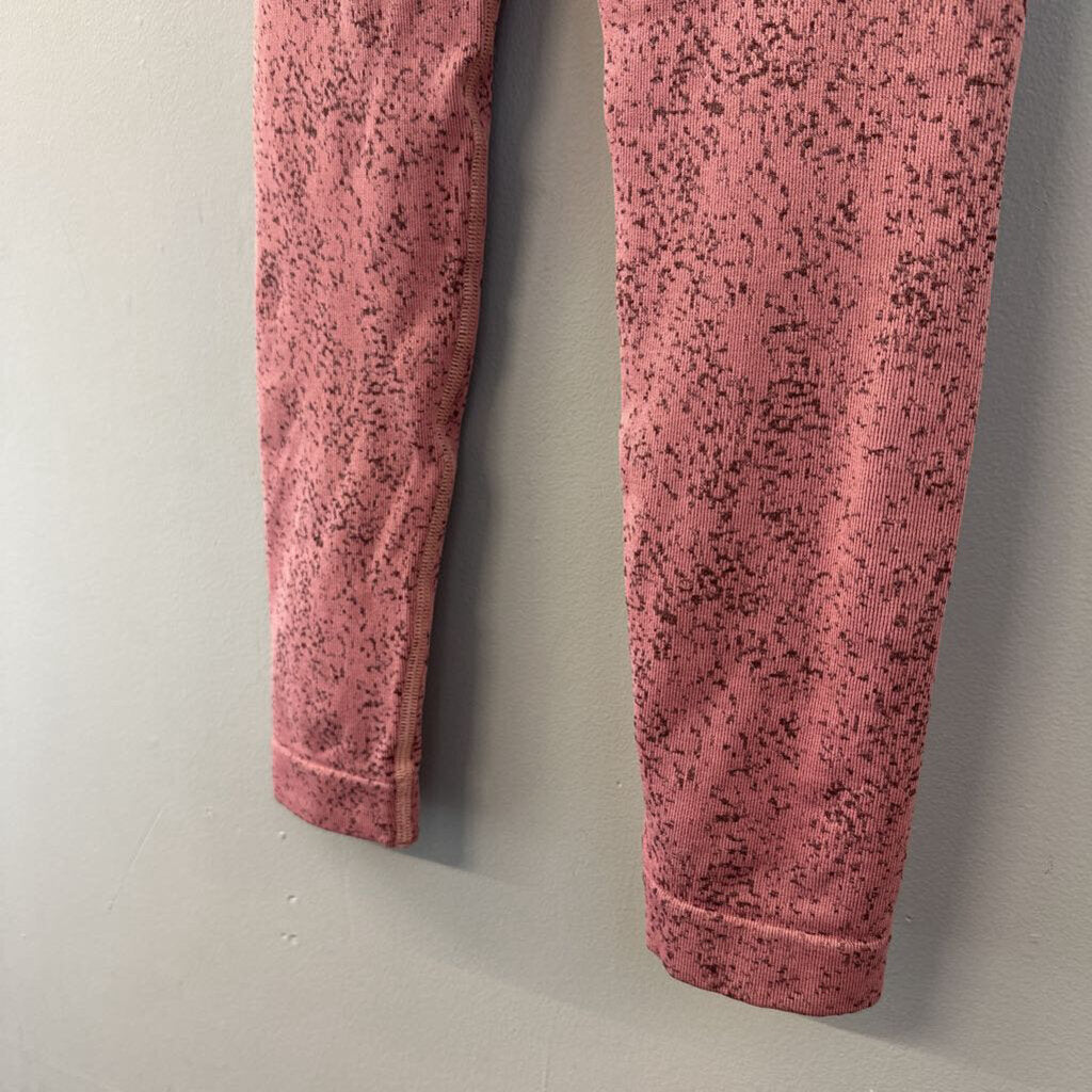 Gym Shark Pink Speckled Cropped Leggings Extra Large