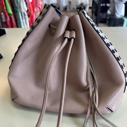 Rebecca Minkoff Pink Leather/ Black Stud Bucket Purse