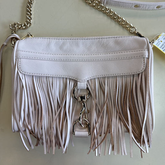 Rebecca Minkoff Pink Leather Fringe Crossbody Purse