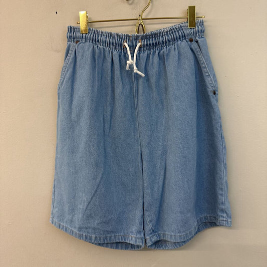 Vintage High Waisted Long Chambray Shorts Small