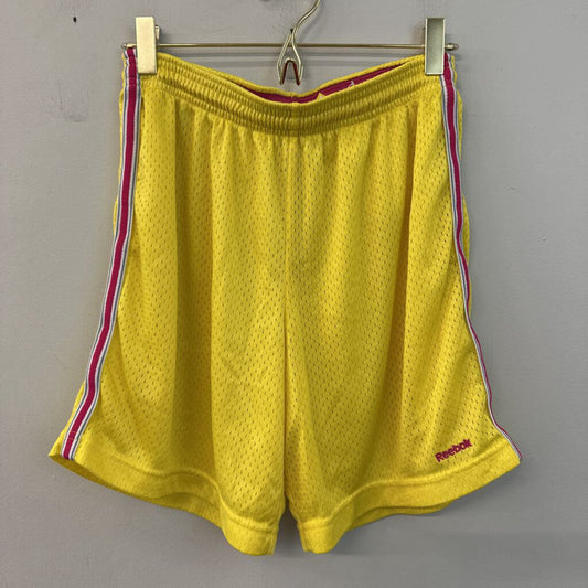 Reebok Yellow Long Athletic Shorts Small