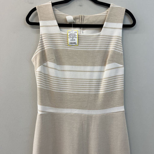 Vintage Beige/ White Stripe Top Jumpsuit Medium