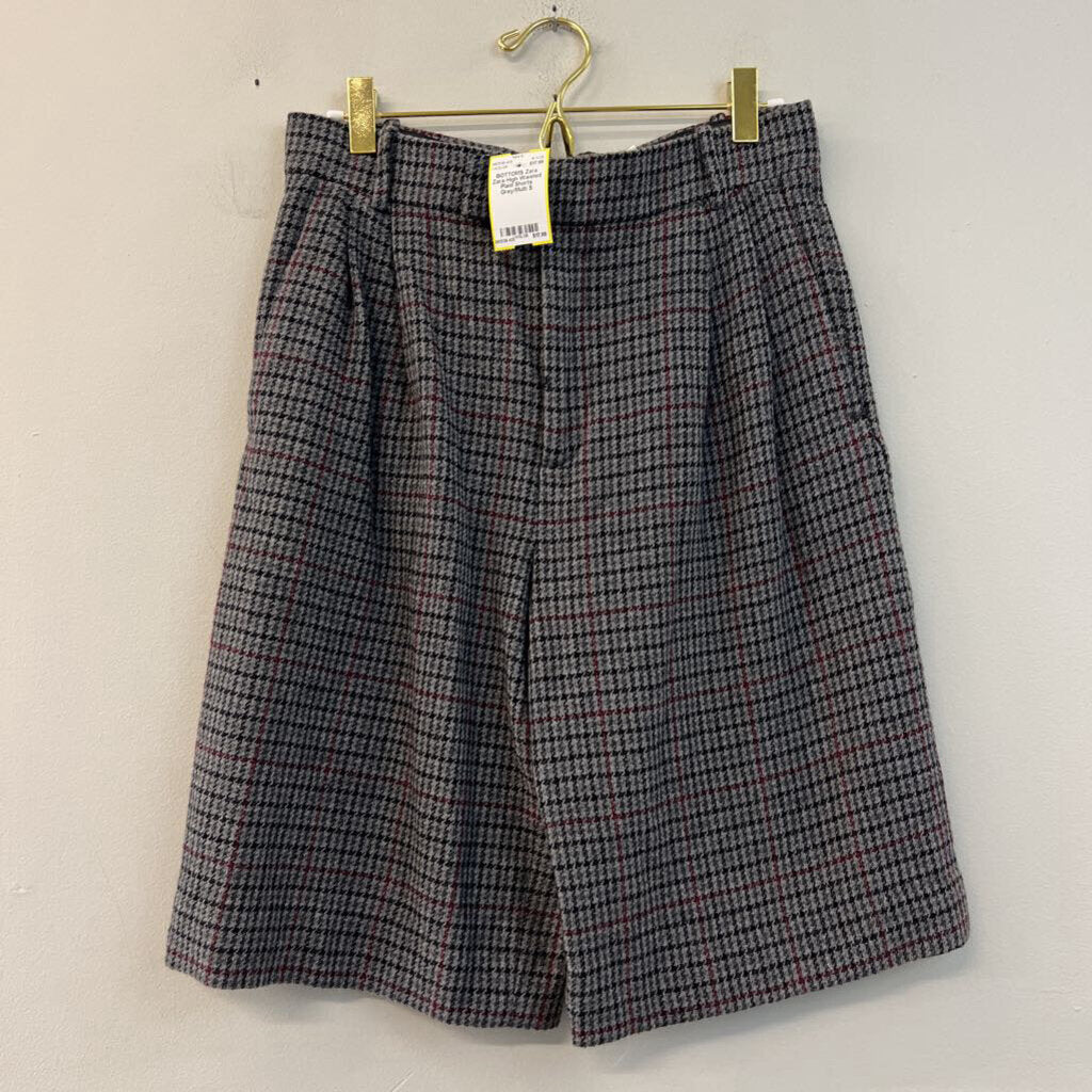 Zara High Waisted Plaid Shorts