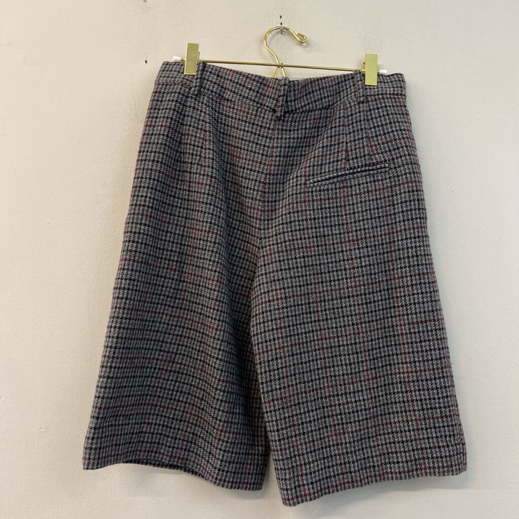 Zara High Waisted Plaid Shorts