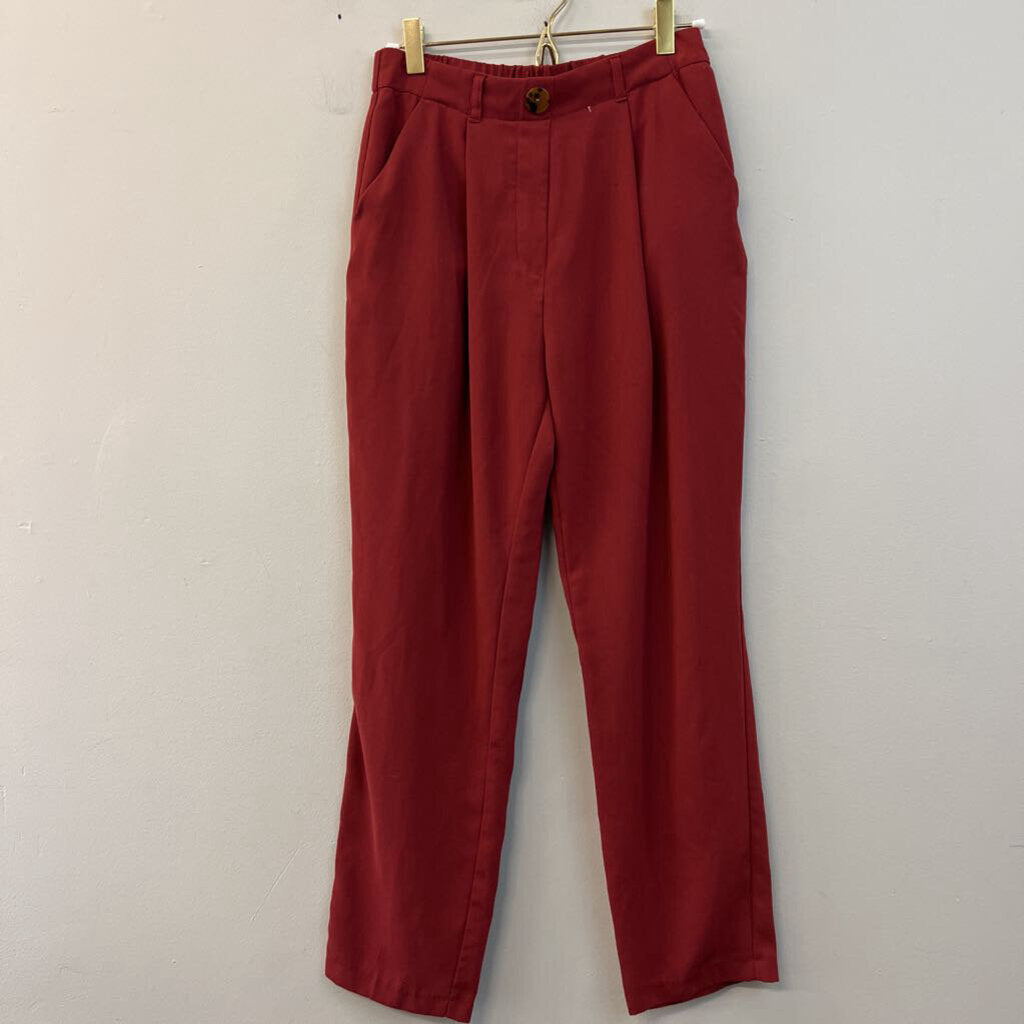 Primark Red High Waisted Trouser Pants 4