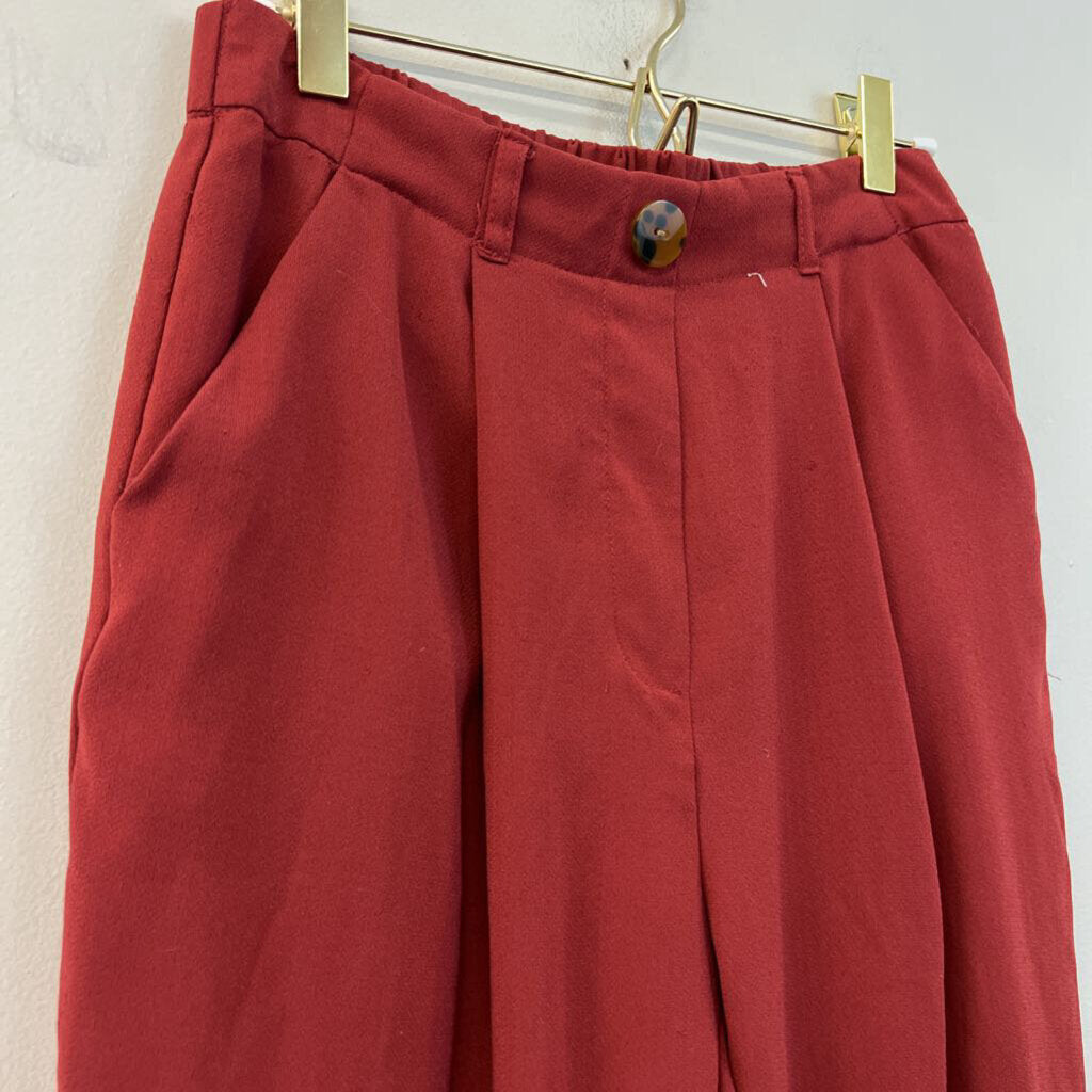 Primark Red High Waisted Trouser Pants 4