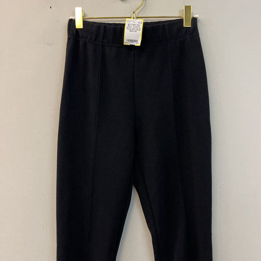 Black Textured Skinny Leg Pull On Pants Extra Small