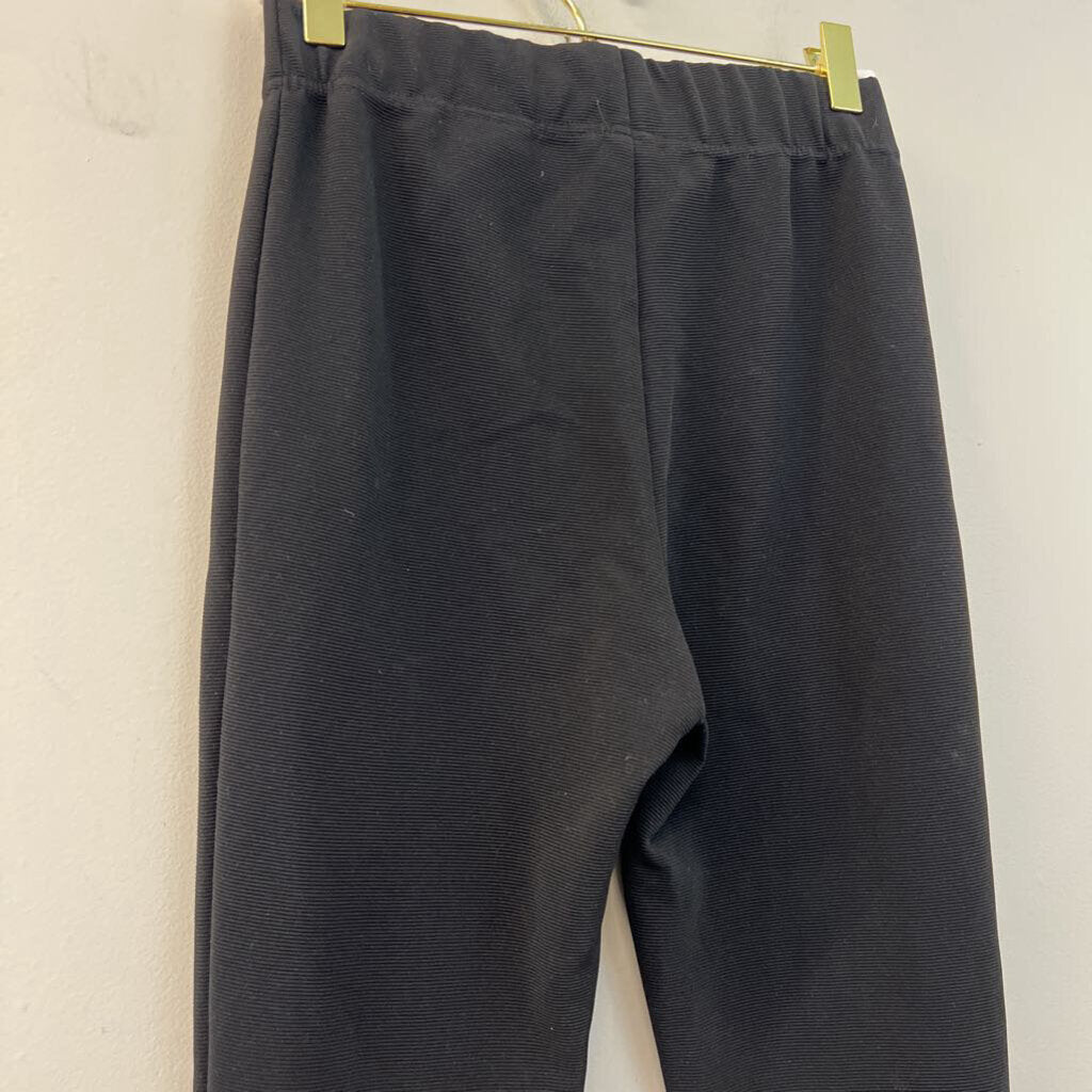 Black Textured Skinny Leg Pull On Pants Extra Small