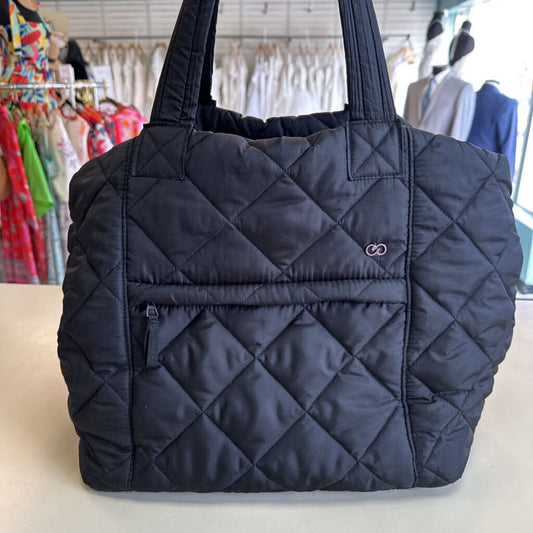 Calia Black Quilted Lux Travel Tote