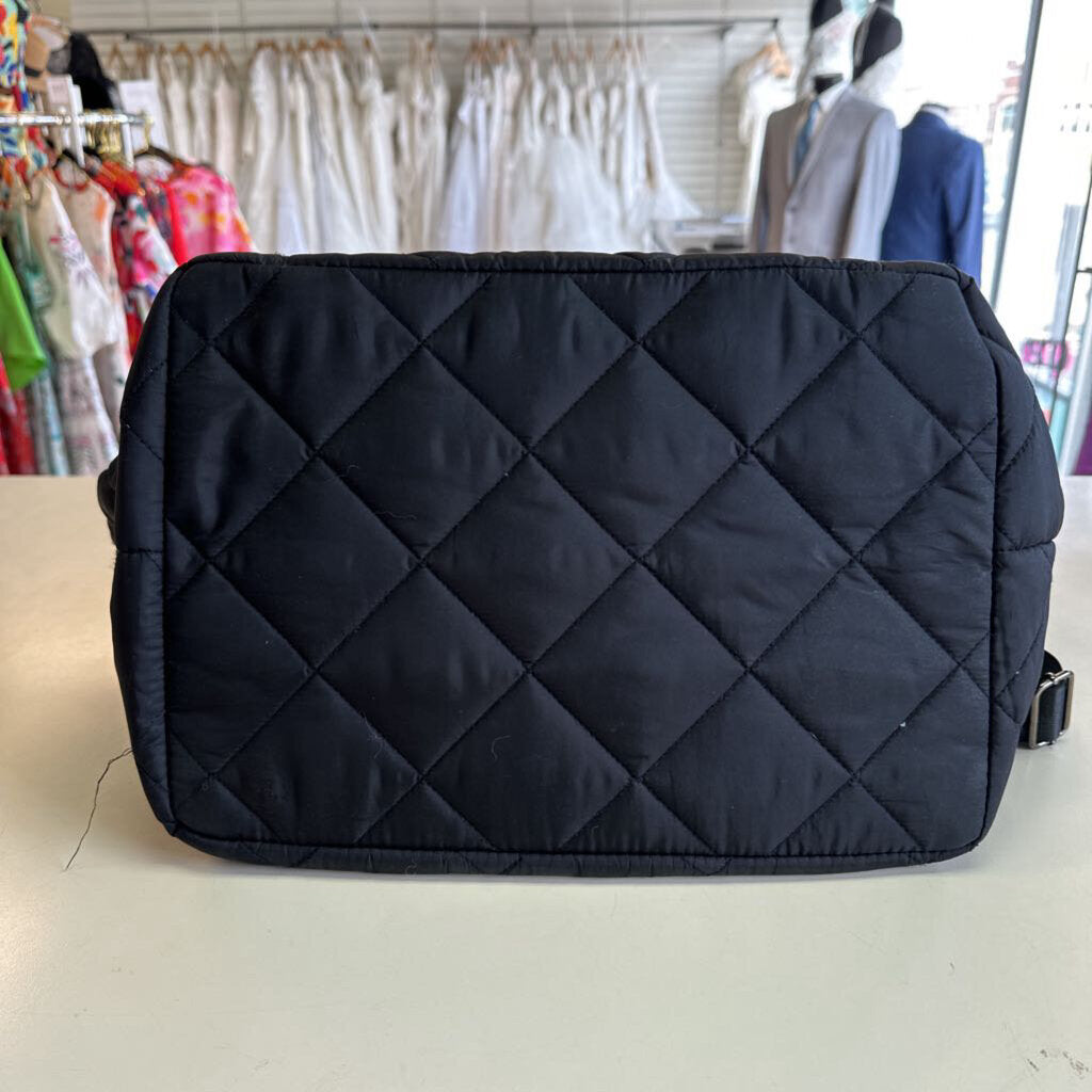 Calia Black Quilted Lux Travel Tote