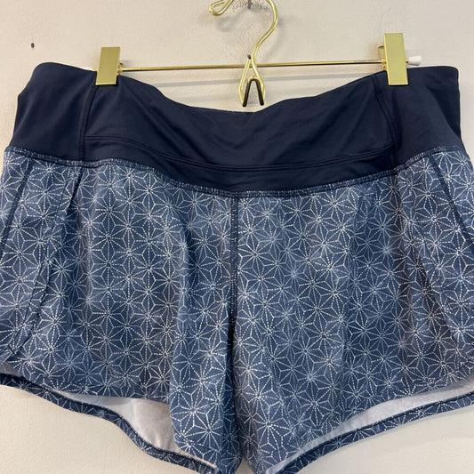 Lululemon Blue Print Athletic Shorts 8