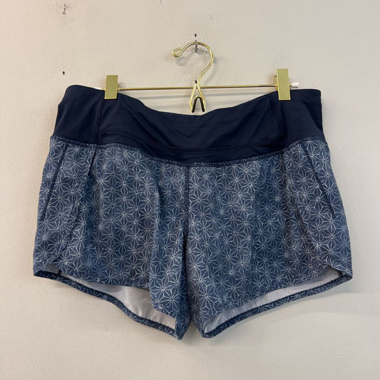Lululemon Blue Print Athletic Shorts 8