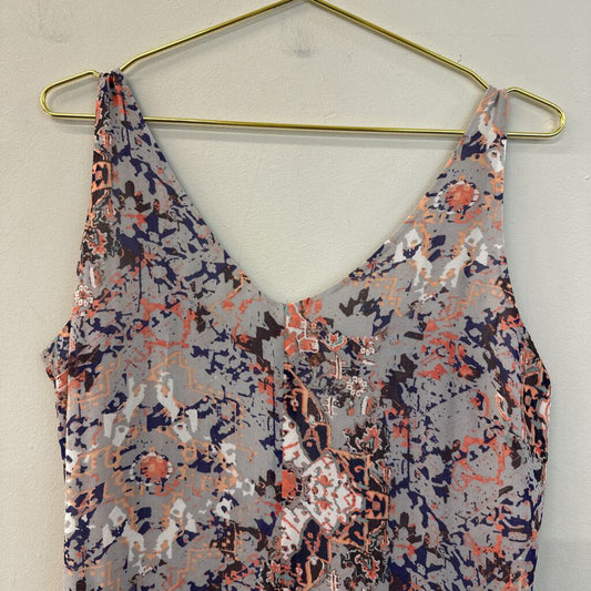 Cabi Grey/ Multi Print Tank Dress Medium