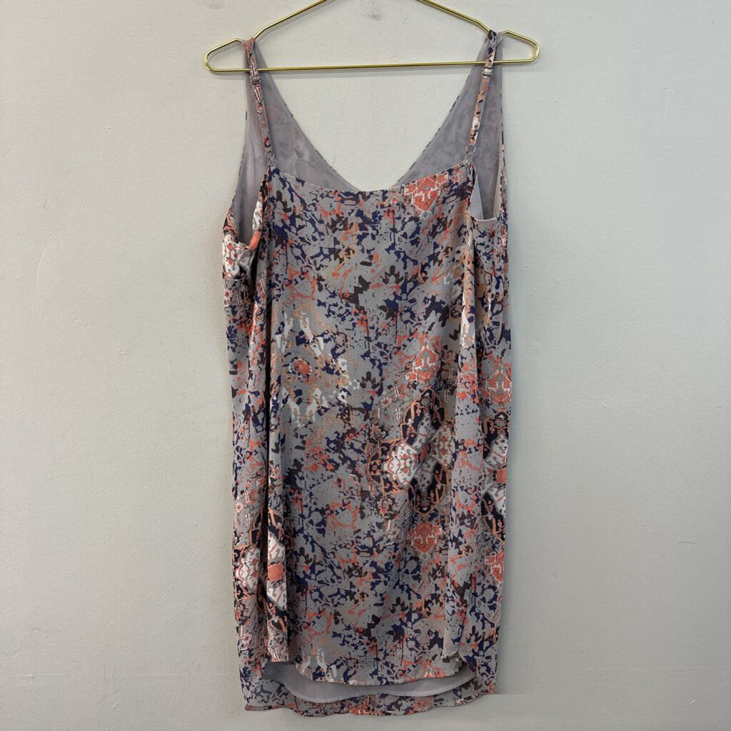Cabi Grey/ Multi Print Tank Dress Medium