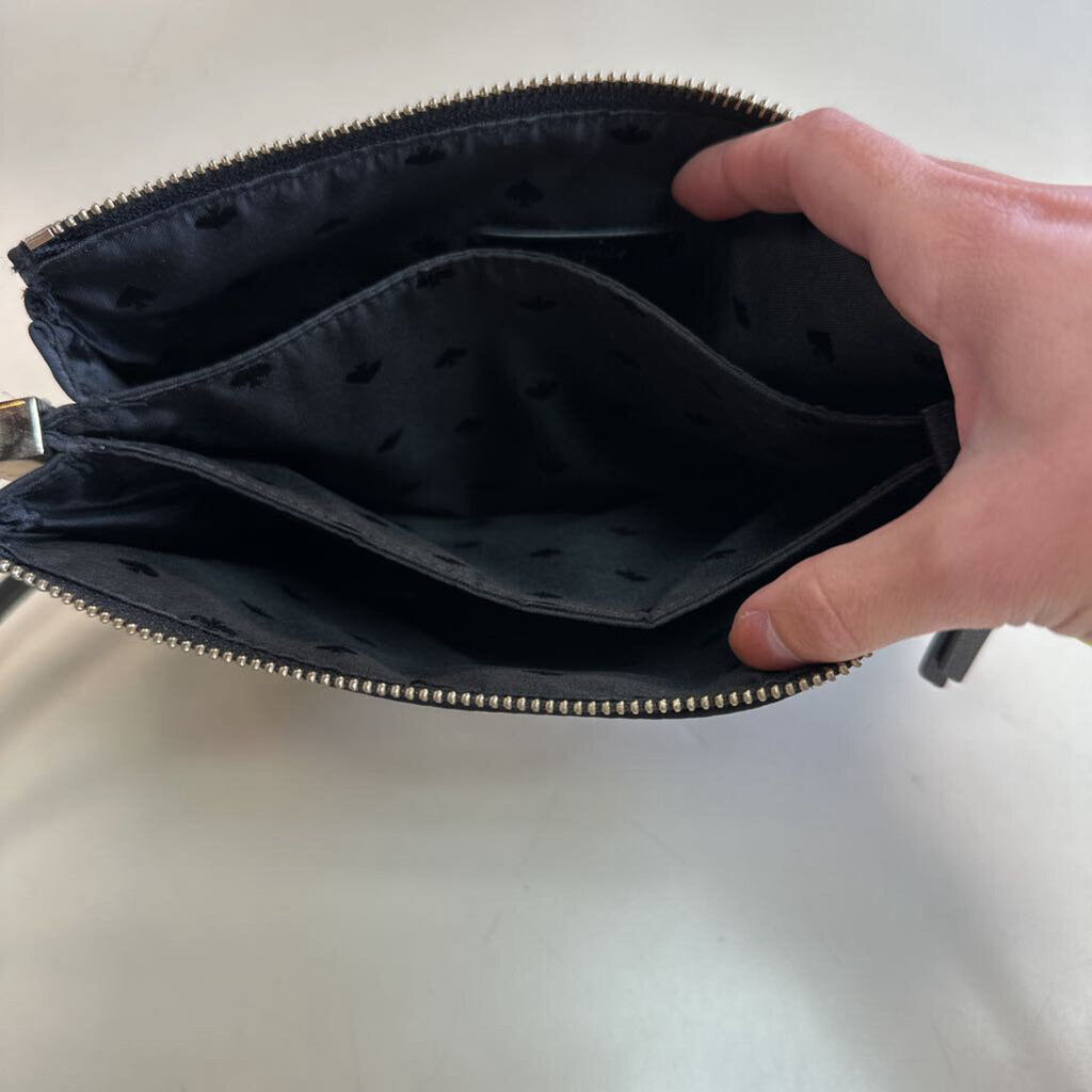 Coach Signature Print Canvas Wristlet Wallet