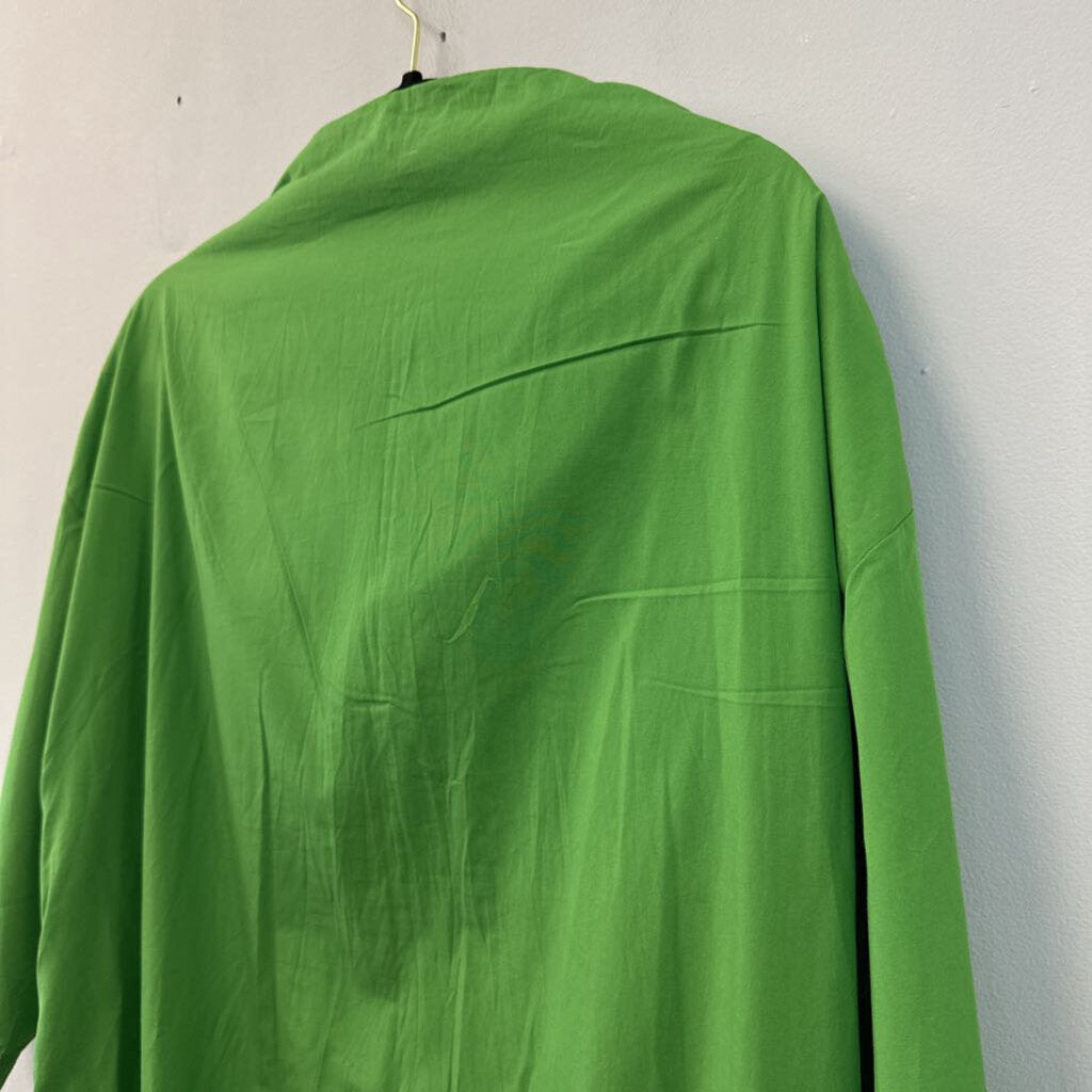 Ozai N Ku Green Long Sleeve Boxy Dress Extra Large