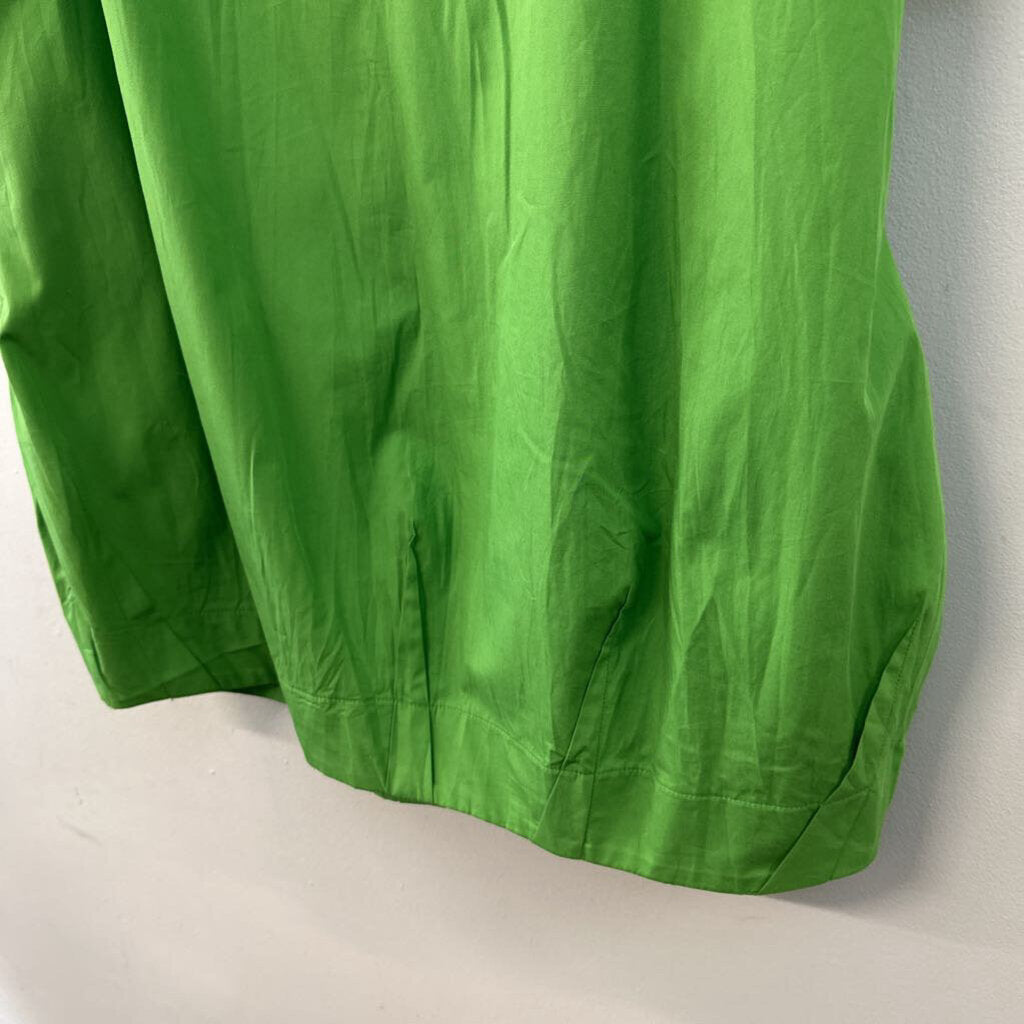 Ozai N Ku Green Long Sleeve Boxy Dress Extra Large
