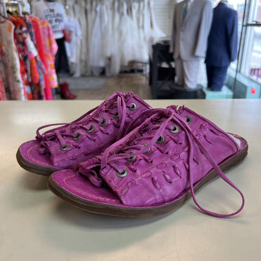 AS 98 Purple Lace Up Slip On Sandals 40