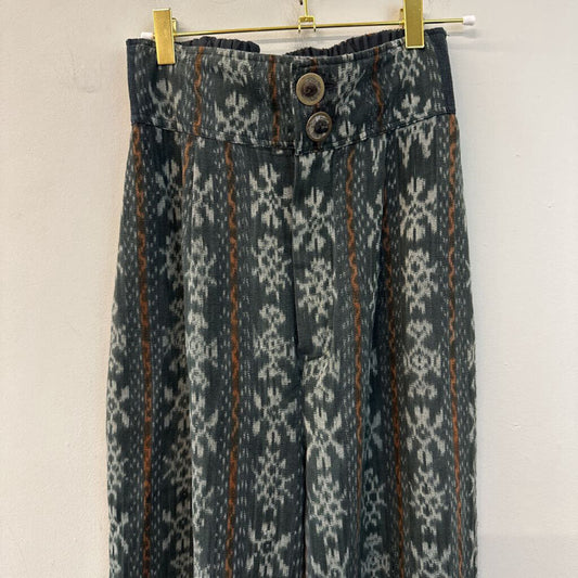 Nusantara Blue/ Multi Print High Waisted Pants Small